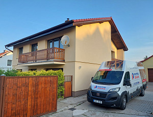 Zateplení stropu stávajícího rodinného domu foukanou izolací